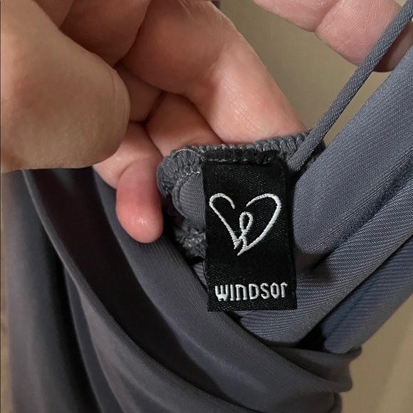 2/$20 Windsor Charcoal Stretchy Backless Dress - Picture 2 of 5